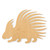 Unfinished Porcupine Wood Cutout - Unfinished Baltic Birch Craft Shape