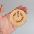 Unfinished Power Button Wood Cutout - Unfinished Baltic Birch Craft Shape