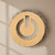 Unfinished Power Button Wood Cutout - Unfinished Baltic Birch Craft Shape