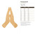 Unfinished Praying Hands Wood Cutout for Door Hangers, Seasonal Decor and Paint Parties, Baltic Birch Craft Blank