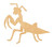 Unfinished Praying Mantis Wood Cutout for Door Hangers, Seasonal Decor and Paint Parties, Baltic Birch Craft Blank