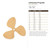 Unfinished Propeller Wood Cutout - Unfinished Baltic Birch Craft Shape