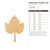 Unfinished Pumpkin Leaf Wood Cutout - Unfinished Baltic Birch Craft Shape