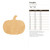 Unfinished Pumpkin Wood Cutout for Door Hangers, Seasonal Decor and Paint Parties, Baltic Birch Craft Blank