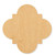 Unfinished Quatrefoil Wood Cutout - Unfinished Baltic Birch Craft Shape