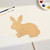 Unfinished Rabbit Wood Cutout - Unfinished Baltic Birch Craft Shape