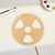 Unfinished Radioactive Gear Wood Cutout - Unfinished Baltic Birch Craft Shape