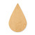 Unfinished Rain Drop Wood Cutout - Unfinished Baltic Birch Craft Shape