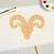 Unfinished Ram Head Wood Cutout for Door Hangers, Seasonal Decor and Paint Parties, Baltic Birch Craft Blank