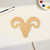 Unfinished Ram Head Wood Cutout - Unfinished Baltic Birch Craft Shape
