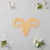 Unfinished Ram Head Wood Cutout - Unfinished Baltic Birch Craft Shape