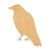 Unfinished Raven 2 Wood Cutout - Unfinished Baltic Birch Craft Shape