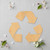 Unfinished Recyclesymbol Wood Cutout - Unfinished Baltic Birch Craft Shape