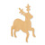 Unfinished Reighdeer 1 Wood Cutout - Unfinished Baltic Birch Craft Shape
