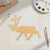 Unfinished Reighndeer 3 Wood Cutout - Unfinished Baltic Birch Craft Shape