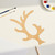 Unfinished Reindeer Antler Wood Cutout for Door Hangers, Seasonal Decor and Paint Parties, Baltic Birch Craft Blank