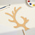 Unfinished Reindeer Antler Wood Cutout - Unfinished Baltic Birch Craft Shape