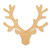 Unfinished Reindeer Head Wood Cutout - Unfinished Baltic Birch Craft Shape