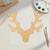 Unfinished Reindeer Head Wood Cutout - Unfinished Baltic Birch Craft Shape