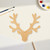 Unfinished Reindeer Head Wood Cutout - Unfinished Baltic Birch Craft Shape