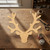 Unfinished Reindeer Head Wood Cutout - Unfinished Baltic Birch Craft Shape