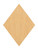 Unfinished Rhombus Wood Cutout for Door Hangers, Seasonal Decor and Paint Parties, Baltic Birch Craft Blank