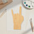 Unfinished Rock Out Hand 1 Wood Cutout - Unfinished Baltic Birch Craft Shape