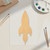 Unfinished Rocket Ship 2 Wood Cutout - Unfinished Baltic Birch Craft Shape