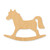 Unfinished Rocking Horse Wood Cutout - Unfinished Baltic Birch Craft Shape
