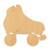 Unfinished Roller Skate 1 Wood Cutout - Unfinished Baltic Birch Craft Shape