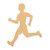 Unfinished Runner Wood Cutout - Unfinished Baltic Birch Craft Shape