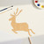 Unfinished Running Buck Wood Cutout for Door Hangers, Seasonal Decor and Paint Parties, Baltic Birch Craft Blank