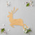 Unfinished Running Buck Wood Cutout - Unfinished Baltic Birch Craft Shape