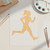 Unfinished Running Girl 2 Wood Cutout for Door Hangers, Seasonal Decor and Paint Parties, Baltic Birch Craft Blank