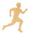 Unfinished Running Man Wood Cutout for Door Hangers, Seasonal Decor and Paint Parties, Baltic Birch Craft Blank