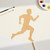 Unfinished Running Man Wood Cutout for Door Hangers, Seasonal Decor and Paint Parties, Baltic Birch Craft Blank