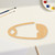 Unfinished Safety Pin Wood Cutout - Unfinished Baltic Birch Craft Shape