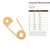 Unfinished Safetypin2Outline Wood Cutout - Unfinished Baltic Birch Craft Shape