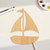 Unfinished Sail Boat 3 Wood Cutout - Unfinished Baltic Birch Craft Shape