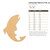 Unfinished Salmon Fish Jumping Wood Cutout - Unfinished Baltic Birch Craft Shape