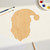 Unfinished Santa Claus Head Wood Cutout for Door Hangers, Seasonal Decor and Paint Parties, Baltic Birch Craft Blank