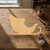 Unfinished Santa Claus Sleigh Wood Cutout for Door Hangers, Seasonal Decor and Paint Parties, Baltic Birch Craft Blank