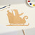 Unfinished Santa Sleigh 1 Wood Cutout for Door Hangers, Seasonal Decor and Paint Parties, Baltic Birch Craft Blank