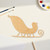 Unfinished Santa Sleigh 2 Wood Cutout - Unfinished Baltic Birch Craft Shape