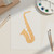 Unfinished Saxaphone Wood Cutout for Door Hangers, Seasonal Decor and Paint Parties, Baltic Birch Craft Blank