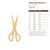 Unfinished Scissors 2 Wood Cutout - Unfinished Baltic Birch Craft Shape