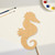 Unfinished Sea Horse 1 Wood Cutout - Unfinished Baltic Birch Craft Shape
