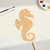 Unfinished Sea Horse 2 Wood Cutout for Door Hangers, Seasonal Decor and Paint Parties, Baltic Birch Craft Blank