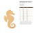 Unfinished Sea Horse 2 Wood Cutout - Unfinished Baltic Birch Craft Shape