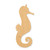 Unfinished Sea Horse 3 Wood Cutout - Unfinished Baltic Birch Craft Shape